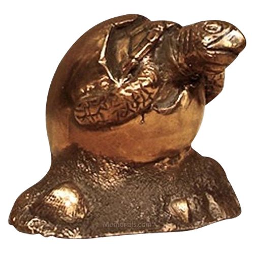 Baby Turtle Bronze Keepsake Urn