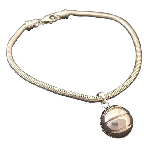 Basketball Cremation Bracelet