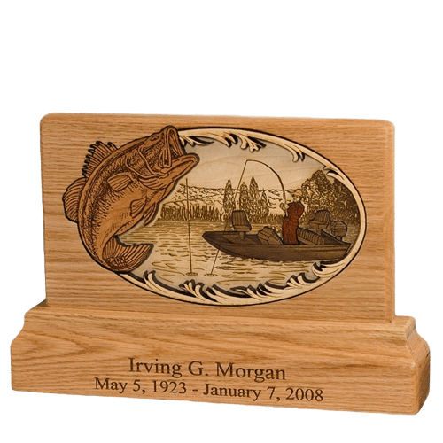 Bass Fishing Keepsake Cremation Urn