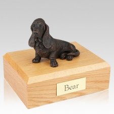 Basset Hound Bronze Dog Urns