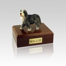 Bearded Collie Small Dog Urn