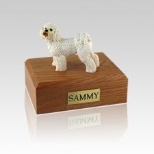 Bichon Frise Standing Medium Dog Urn