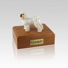 Bichon Frise Standing Small Dog Urn