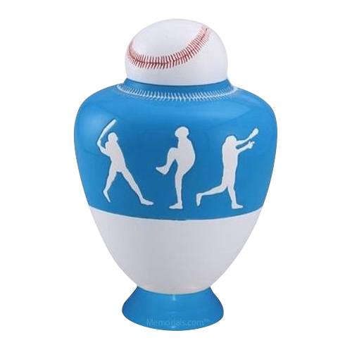 Big League Light Blue Cremation Urn