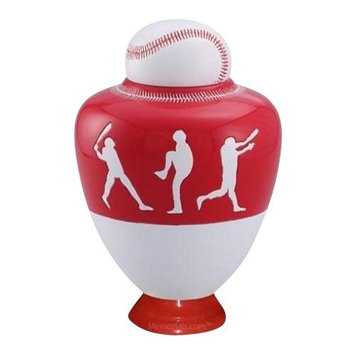Big League Red Cremation Urn