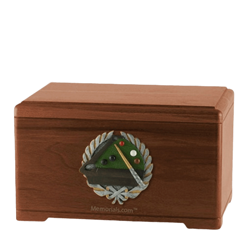 Pool Walnut Cremation Urn