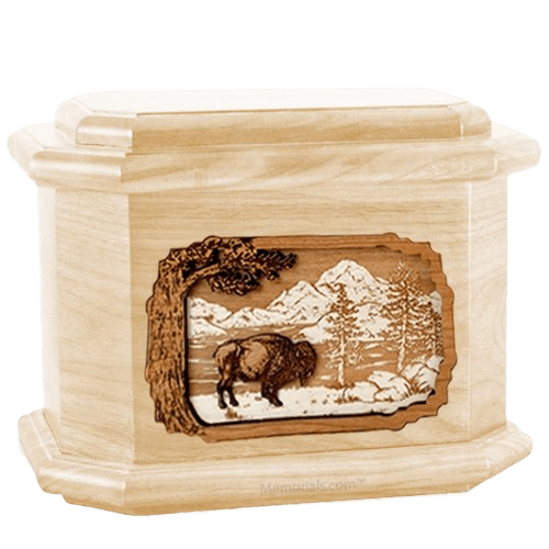 Bison Maple Octagon Cremation Urn