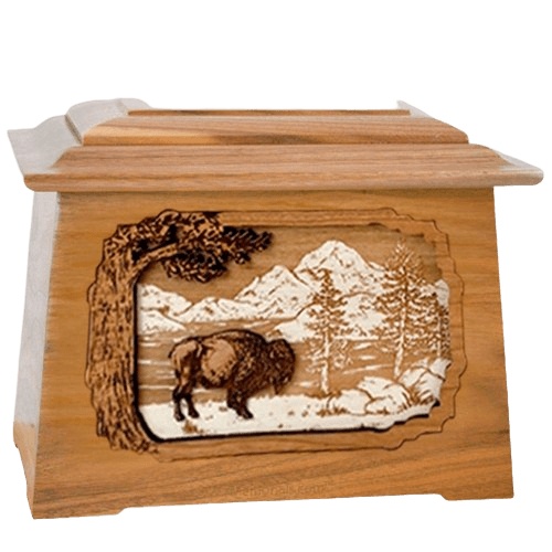 Bison Oak Aristocrat Cremation Urn