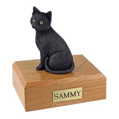 Black Cat X Large Cremation Urn