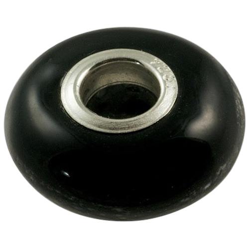 Black Elegance Cremation Ash Bead