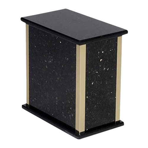 Black Galaxy Granite Cremation Urn