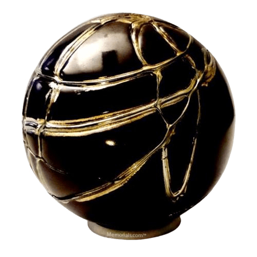 Black Gold Glass Cremation Urn