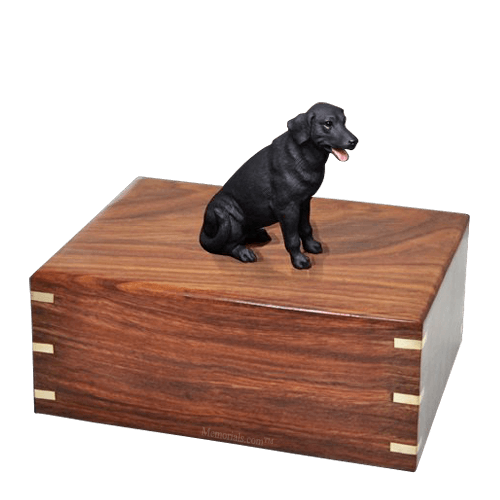 Black Labrador Large Doggy Urn