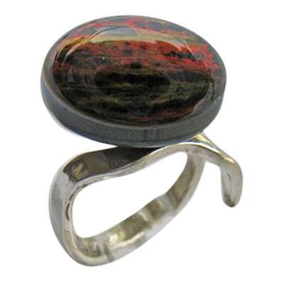 Black Sun Memorial Ashes Ring