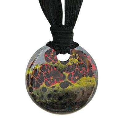 Black Sun Small Cremation Ashes Pendant