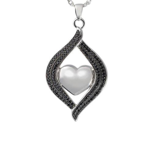 Black Swan Cremation Pendant III