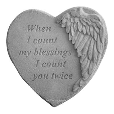 Blessings Angel Heart Stone