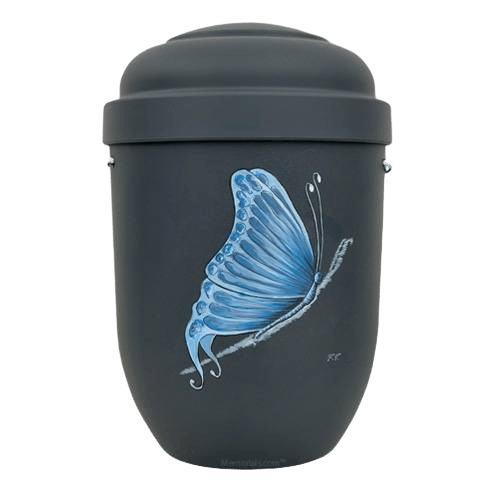 Blue Butterfly Biodegradable Urn