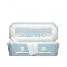 Blue Deluxe Premie Child Casket