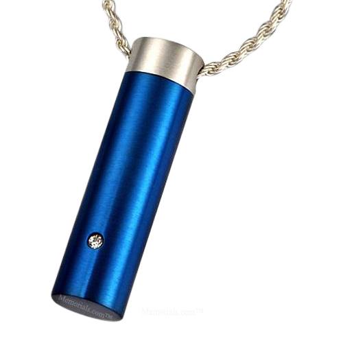 Blue Diamond Cremation Pendant