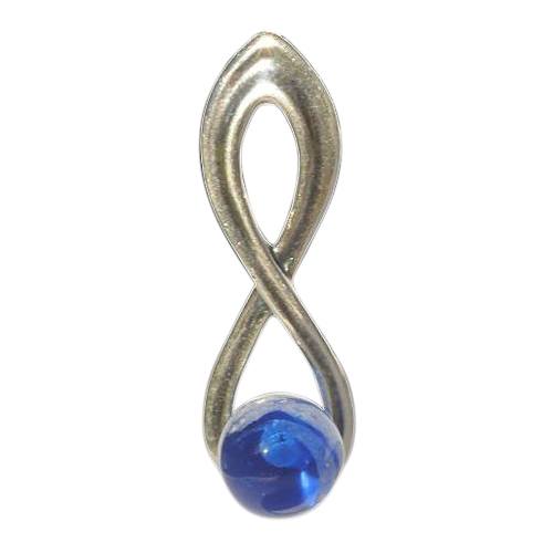 Blue Eternity Cremation Ash Pendant