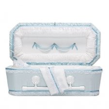 Blue Love Premie Child Casket