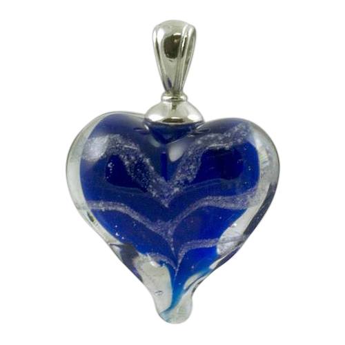 Blue Love Cremation Ash Pendant