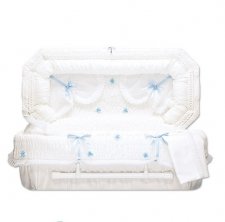 Blue Melody Mini Child Casket