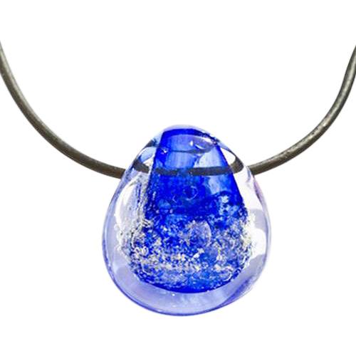 Blue Memorial Jewelry Pendant