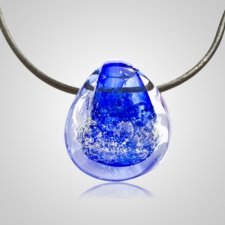 Blue Glass Memory Pendants