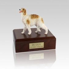 Borzoi Standing Small Dog Urn