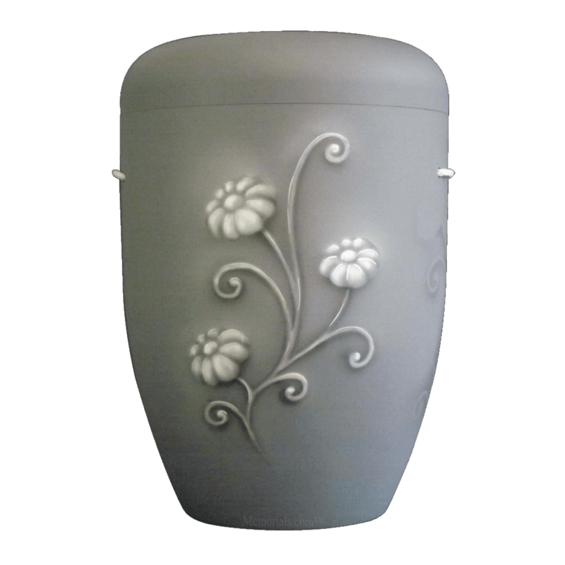 Frost Flower Biodegradable Urn