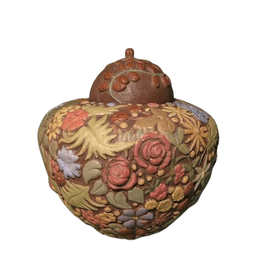 Bouquet Ceramic Medium Cremation Urn