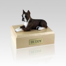 Boxer Brindle Medium Dog Urn