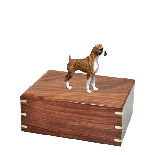 Brindle Boxer Small Doggy Urn