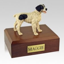 Brittany Black Large Dog Urn