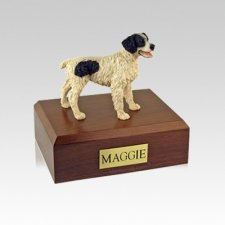 Brittany Black Small Dog Urn