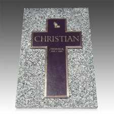 Bronze Cross Ledger Grave Marker