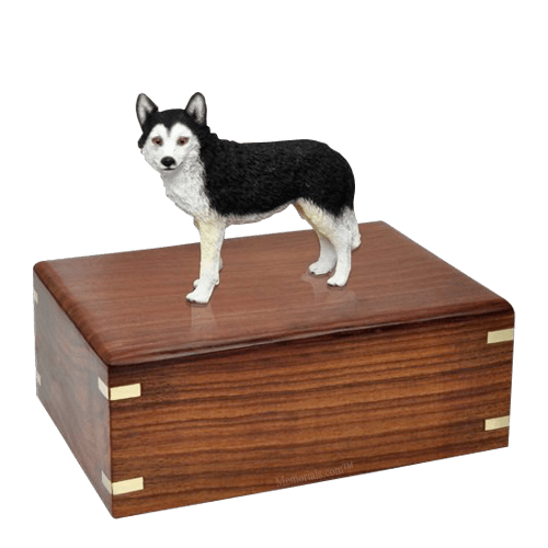 Brown Eyed Husky Large Doggy Urn