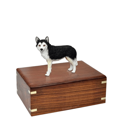 Brown Eyed Husky Small Doggy Urn