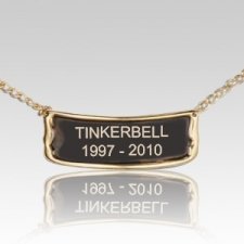 Brushed Brass Pet Urn Plaque