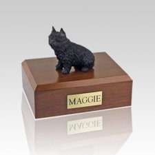 Brussels Griffon Black Large Dog Urn