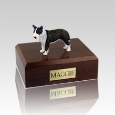 Bull Terrier Brindle Standing Large Dog Urn