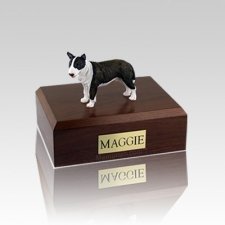 Bull Terrier Brindle Standing Medium Dog Urn