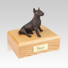 Bull Terrier Bronze Medium Dog Urn