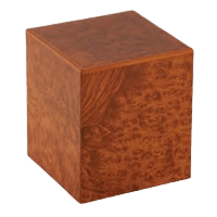 Burl Elm Wood Cremation Urn