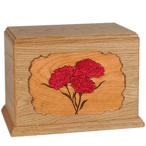 Carnation Oak Companion Urn