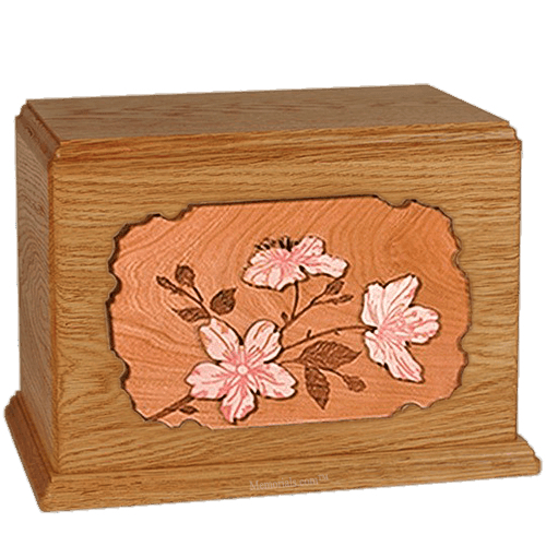 Cherry Blossom Mahogany Companion Urn