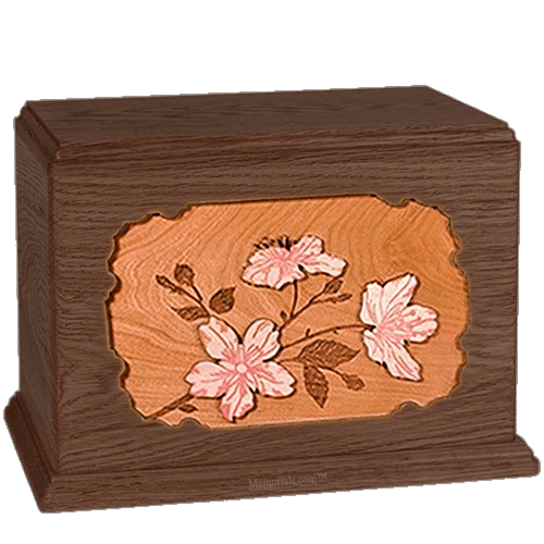 Cherry Blossom Walnut Companion Urn