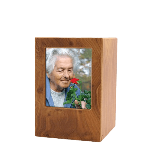 Natural Eternity Small Photo Wood Urn